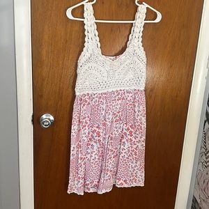 Jessica Simpson crochet top floral dress